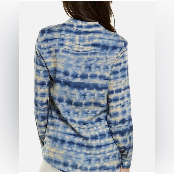 J McLaughlin Lois Tie-Dye Button-Up Shirt Ladies Size M - Picture 7 of 7
